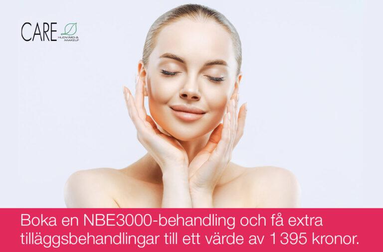 Boka en NBE3000-behandling och få extra tilläggsbehandlingar till ett värde av 1395 kronor.