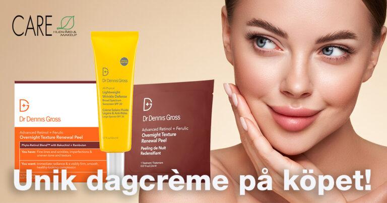 ERBJUDANDE: Köp en professionell peeling från Dr Dennis Gross och få en unik dagcrème på köpet samt fri frakt!
