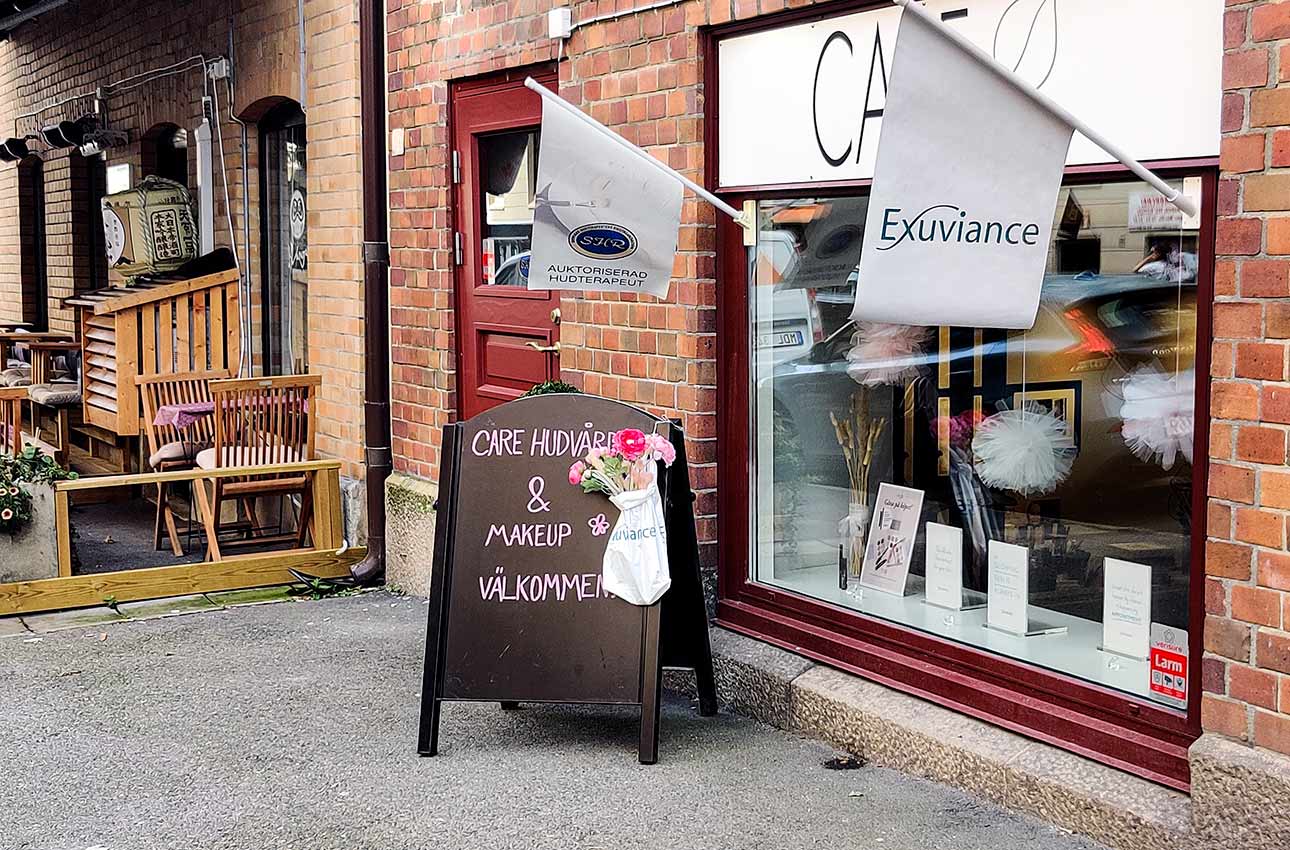 Care Hudvård har flyttat och bytt lokal till Nordenskiöldsgatan 26.